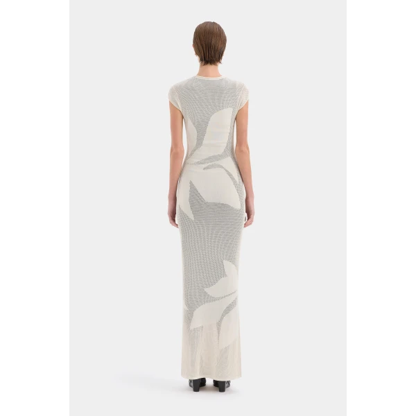 SIR the Label Solange Midi Dress in Natural | Midi Dresses | Luxury Shoes 