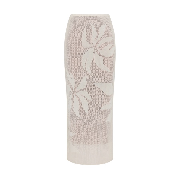 SIR the Label Solange Midi Skirt in Natural | Midi Skirts | Luxury Shoes 
