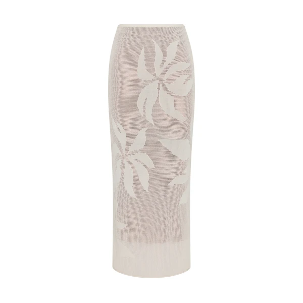Solange Midi Skirt in Natural