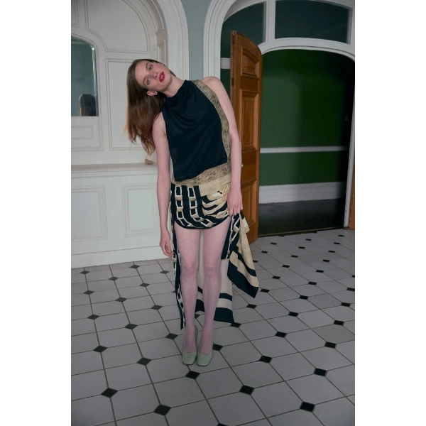 SIR the Label Sona Maxi Dress in Geo Scape | Maxi Dresses | Luxury Shoes 