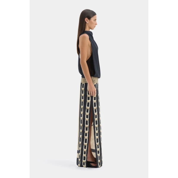 SIR the Label Sona Maxi Dress in Geo Scape | Maxi Dresses | Luxury Shoes 