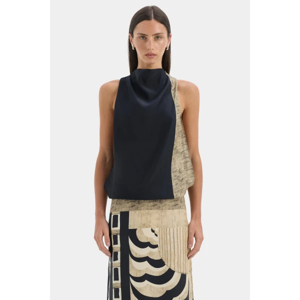 SIR the Label Sona Maxi Dress in Geo Scape | Maxi Dresses | Luxury Shoes 