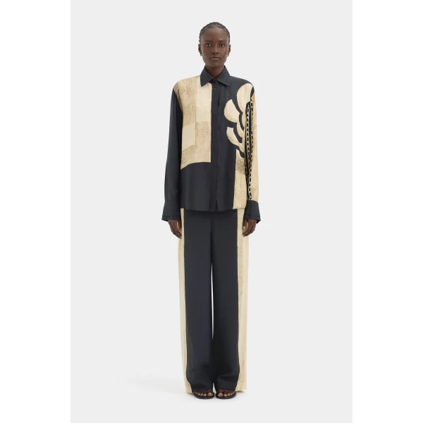 SIR the Label Sona Pant in Geo Scape | Pants | Luxury Shoes 