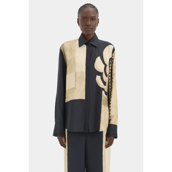 SIR the Label Sona Pant in Geo Scape | Pants | Luxury Shoes 