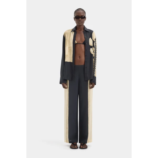 SIR the Label Sona Pant in Geo Scape | Pants | Luxury Shoes 