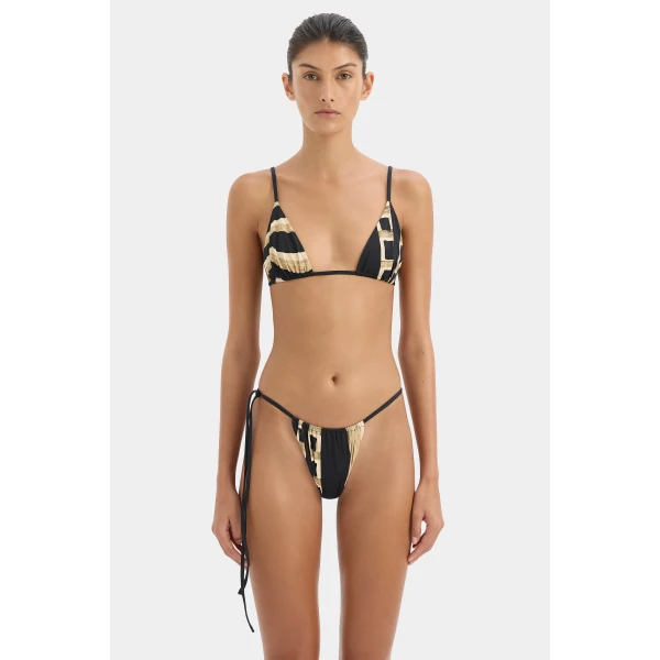 SIR the Label Sona String Brief in Geo Scape | Bikini | Luxury Shoes 