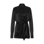 SIR the Label Sorrento Shirt Dress in Black | Shirtdress | Luxury Shoes 