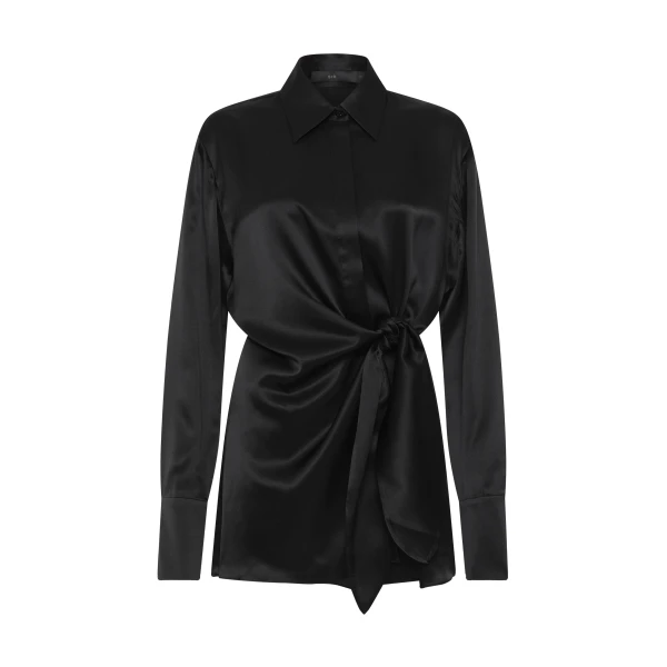 SIR the Label Sorrento Shirt Dress in Black | Shirtdress | Luxury Shoes 