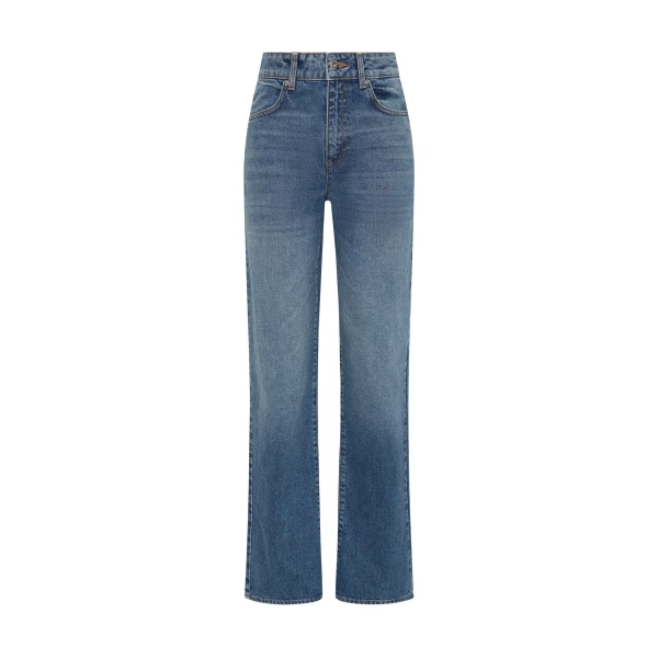 SIR the Label Stella Slim Leg Jean in Washed Indigo | Denim | Luxury Shoes 