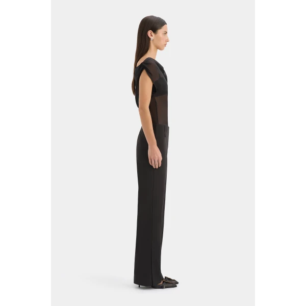 SIR the Label Strobe Cowl Top in Black | Tops | Luxury Shoes 