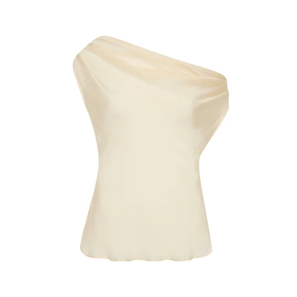SIR the Label Strobe Cowl Top in Bone | Tops | Luxury Shoes 