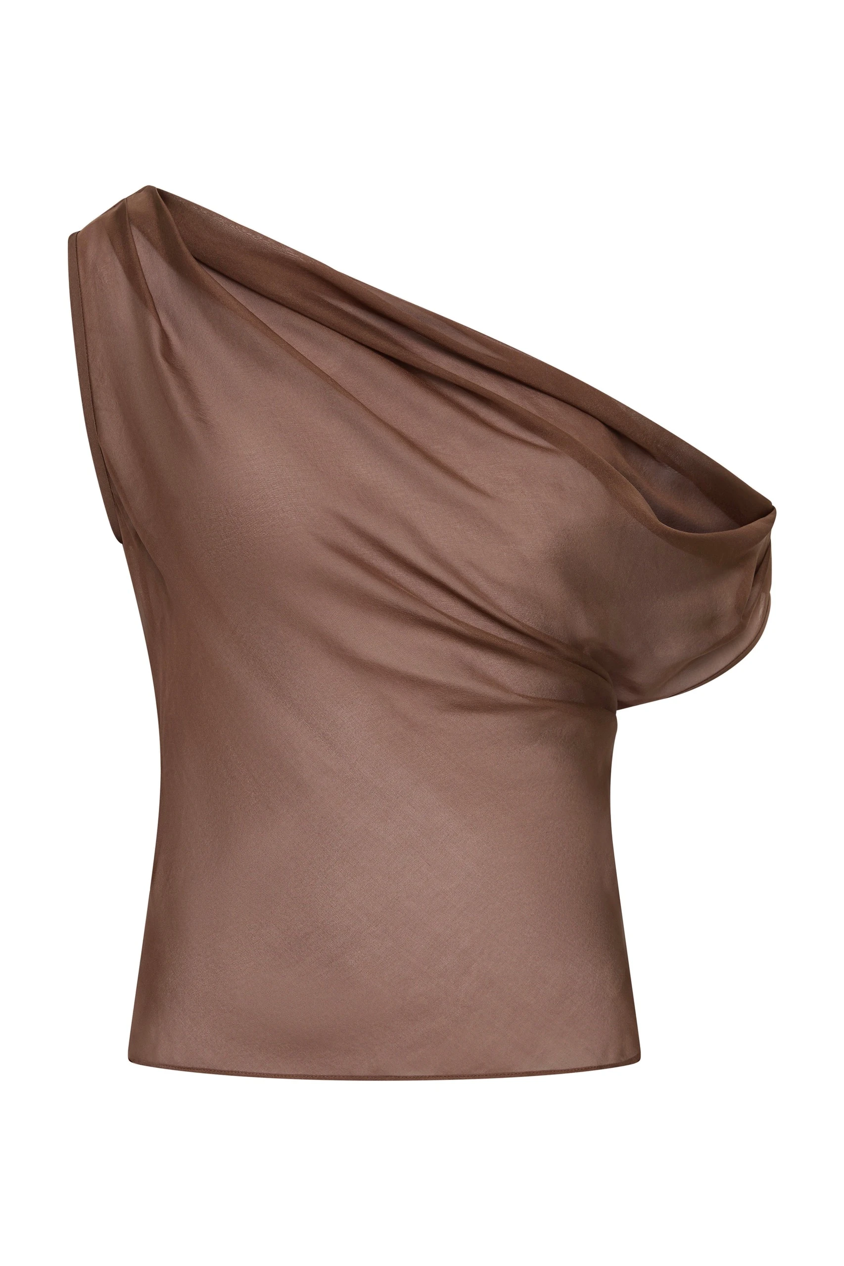 SIR the Label Strobe Cowl Top in Chestnut SIR the Label Strobe Cowl Top in Chestnut | Tops | Luxury Shoes
