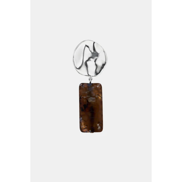 SIR the Label Suni Stacked Earring in Silver | Earrings | Luxury Shoes 