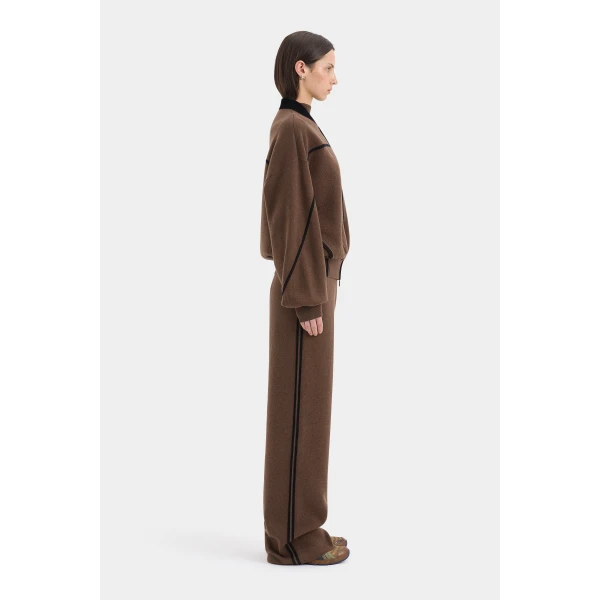 SIR the Label Tanel Knit Pant in Espresso | Pants | Luxury Shoes 