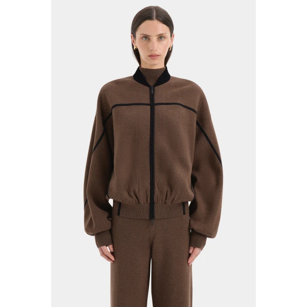 SIR the Label Tanel Knit Pant in Espresso | Pants | Luxury Shoes 