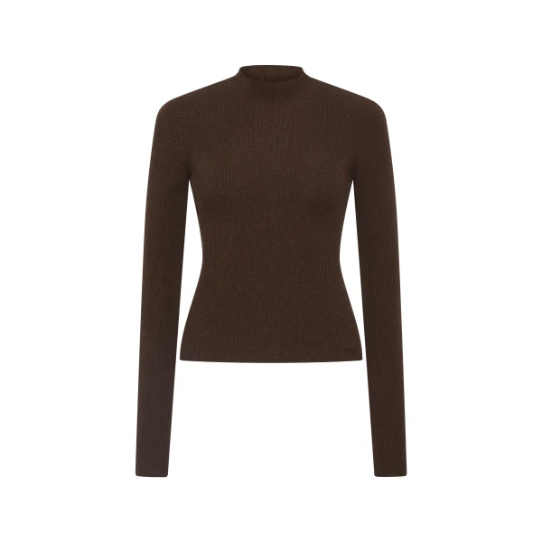 Tanel Long Sleeve Top in Espresso