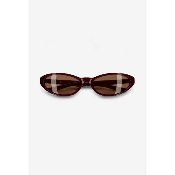 SIR the Label The Mini Sunglasses in Burgundy | Sunglasses | Luxury Shoes 