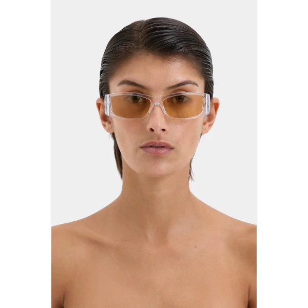 SIR the Label The Speed Sunglasses in Citron Translucent | Sunglasses | Luxury Shoes 