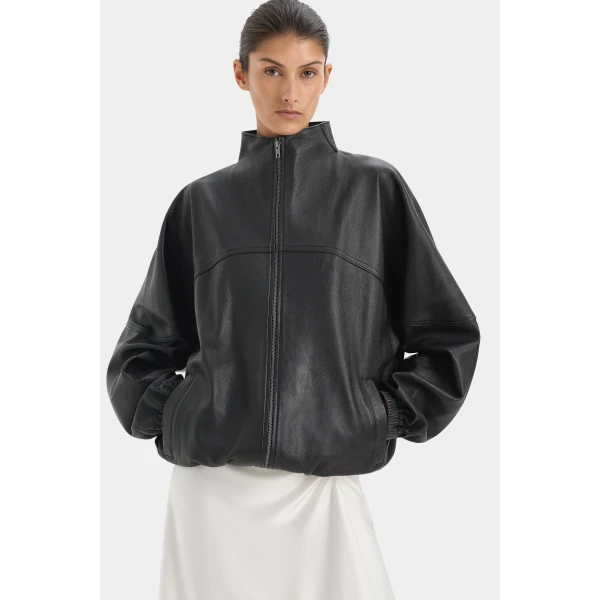 SIR the Label Tomi Bomber in Black | Jackets | Luxury Shoes 
