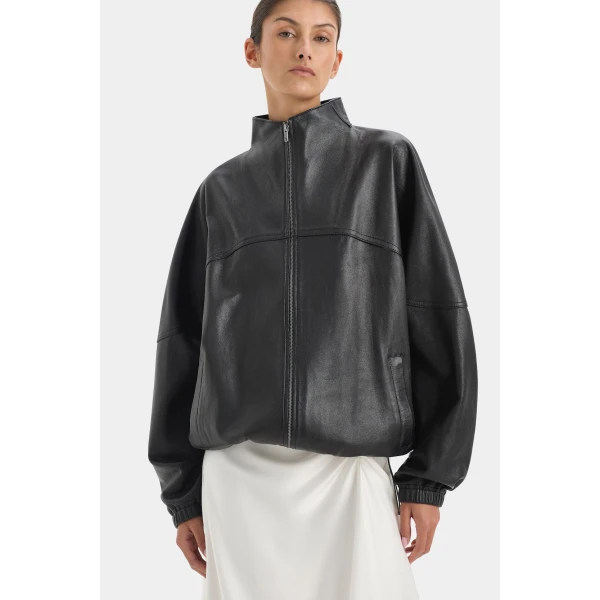 SIR the Label Tomi Bomber in Black | Jackets | Luxury Shoes 