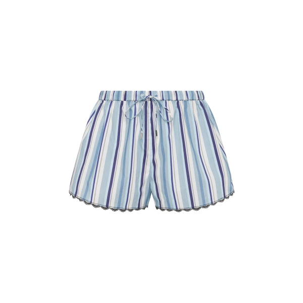 Vester Mini Short in Blue Stripe