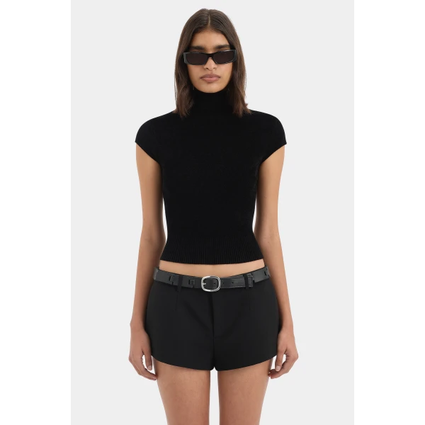 SIR the Label Violetta Top in Black | Tops | Luxury Shoes 