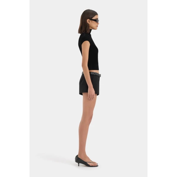 SIR the Label Violetta Top in Black | Tops | Luxury Shoes 