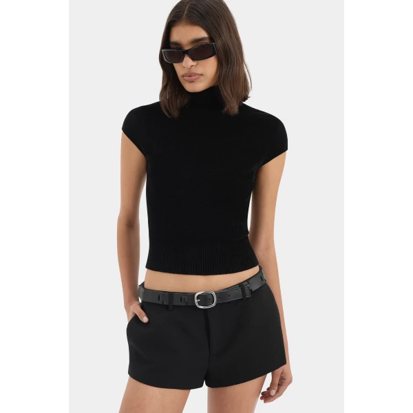 SIR the Label Violetta Top in Black | Tops | Luxury Shoes 