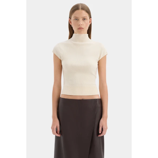 SIR the Label Violetta Top in Cream | Tops | Luxury Shoes 