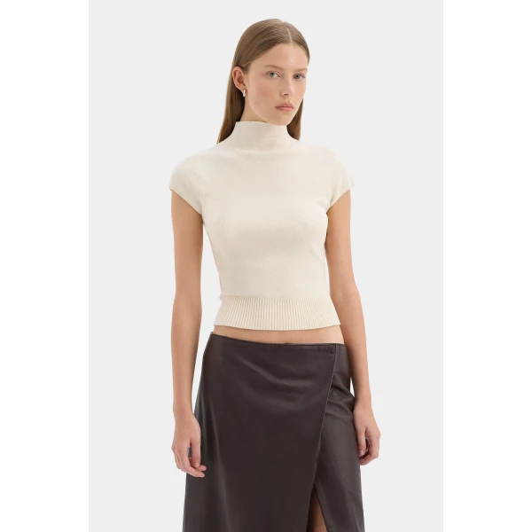 SIR the Label Violetta Top in Cream | Tops | Luxury Shoes 