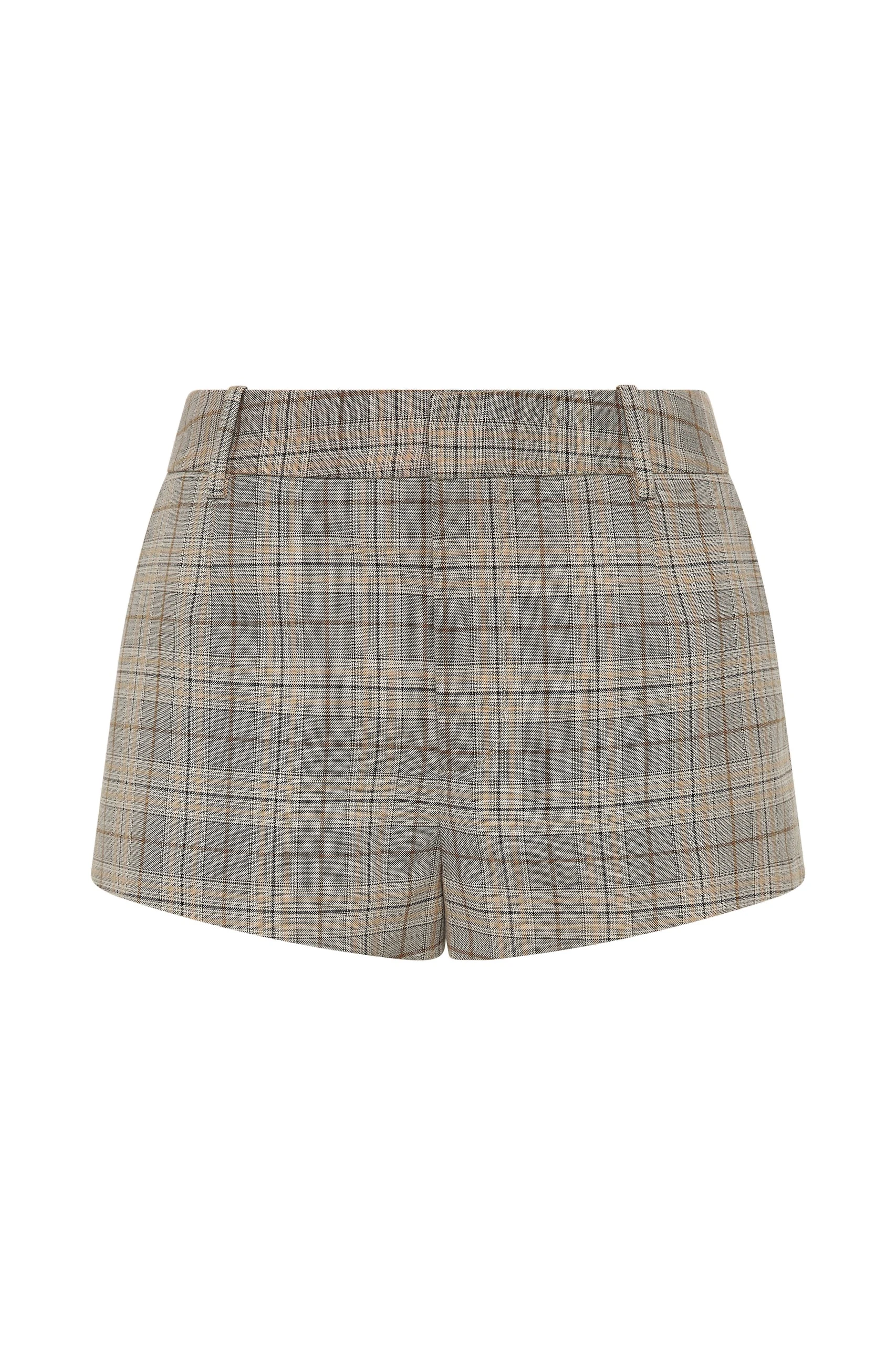SIR the Label Viona Mini Short in Peach Check SIR the Label Viona Mini Short in Peach Check | Shorts | Luxury Shoes