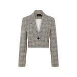 SIR the Label Viona Short Blazer in Peach Check SIR the Label Viona Short Blazer in Peach Check | Blazers | Luxury Shoes