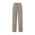 SIR the Label Viona Tailored Pant in Peach Check | Tailored pants | Luxury Shoes 