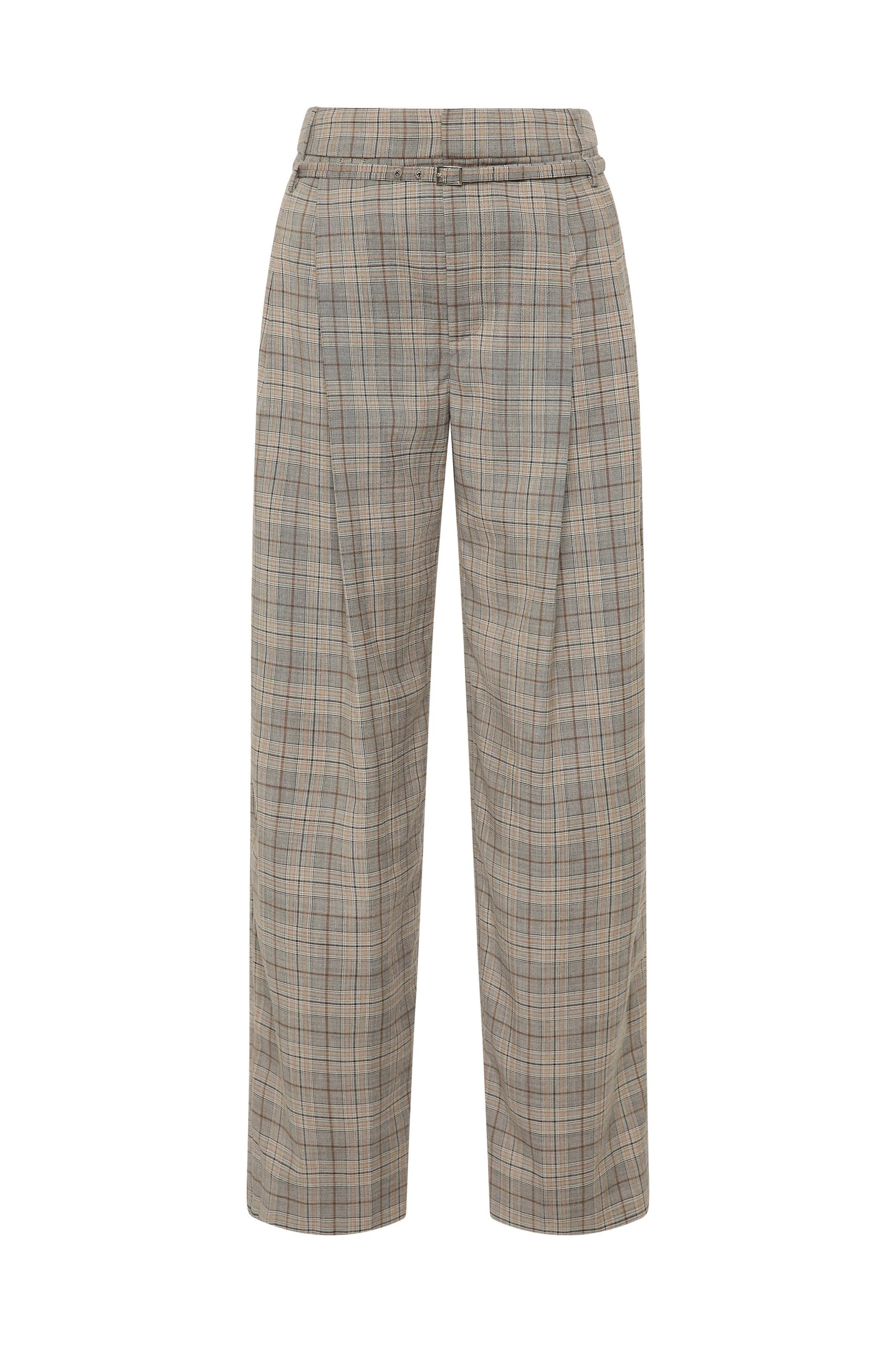 SIR the Label Viona Tailored Pant in Peach Check SIR the Label Viona Tailored Pant in Peach Check | Tailored pants | Luxury Shoes