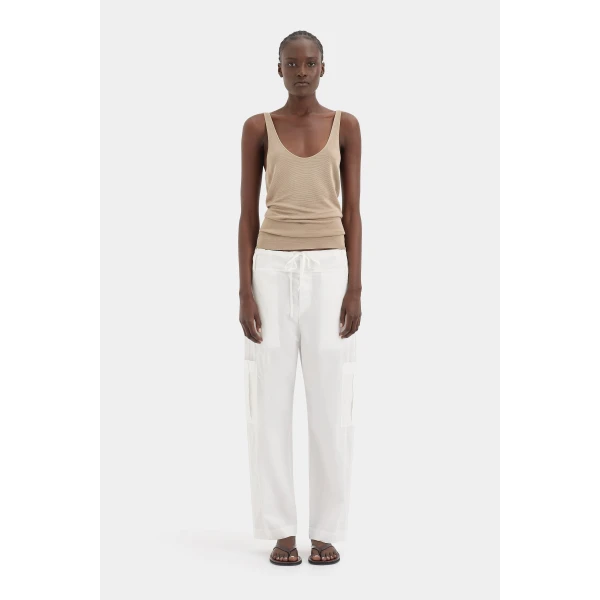 SIR the Label Viroa Cami in Beige Metallic | Camisoles | Luxury Shoes 