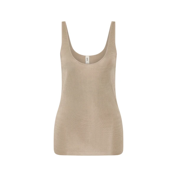 Viroa Cami in Beige Metallic