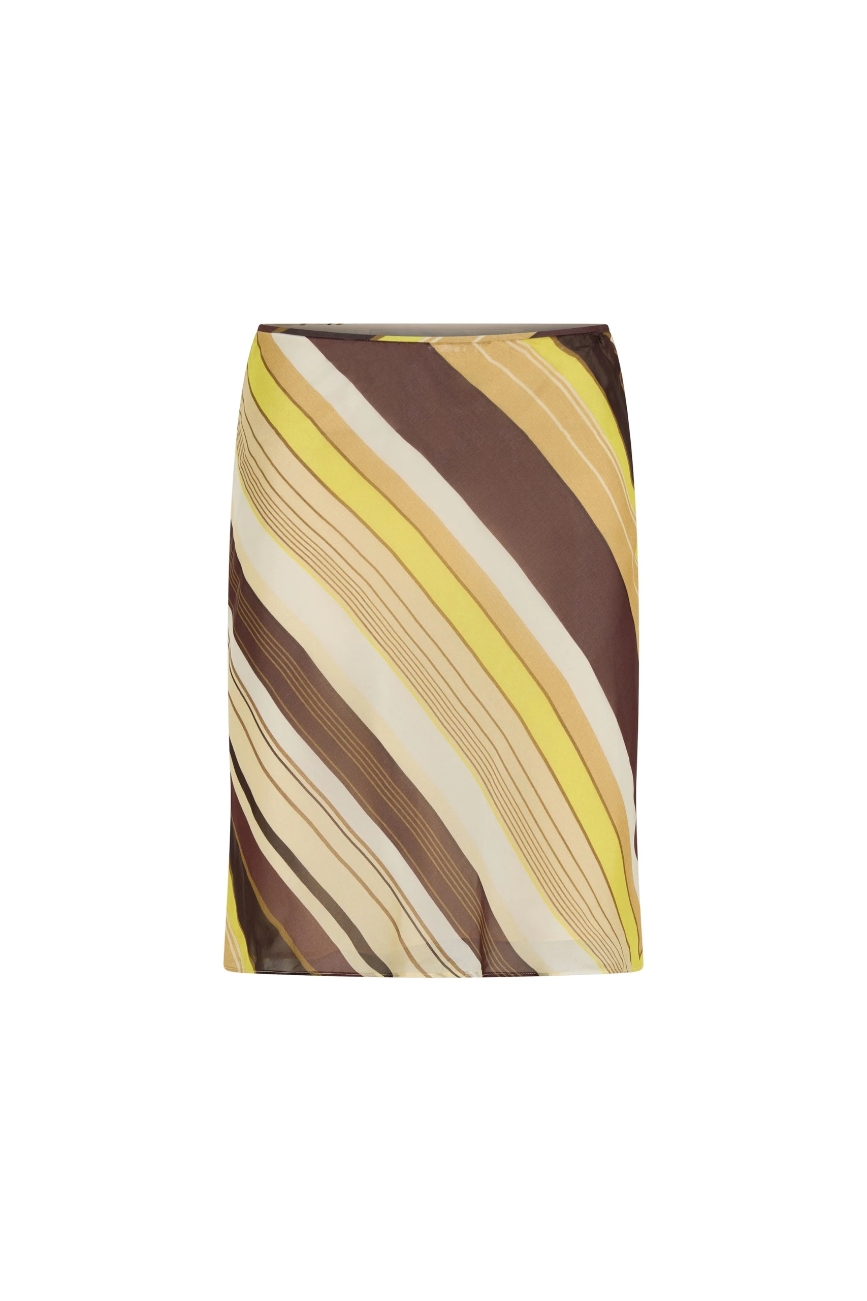 SIR the Label Vivia Skirt in Cafe Lemon Stripe SIR the Label Vivia Skirt in Cafe Lemon Stripe | Midi Skirts | Luxury Shoes