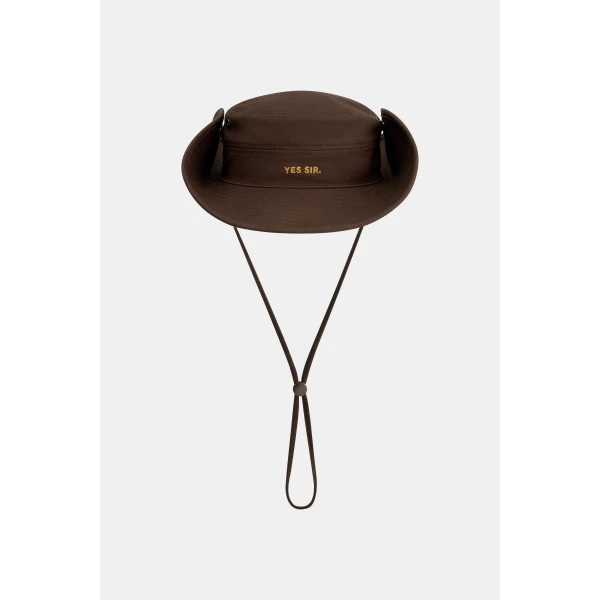SIR the Label Yes SIR. Bucket Hat in Chocolate | Hats | Luxury Shoes 