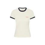 SIR the Label Yes SIR. Fitted Tee in Ivory | T-shirts | Luxury Shoes 