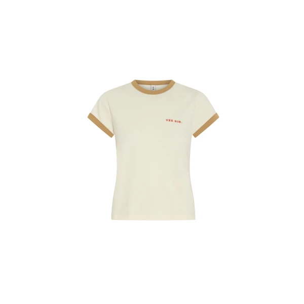 Yes SIR. Fitted Tee in Ivory Yellow