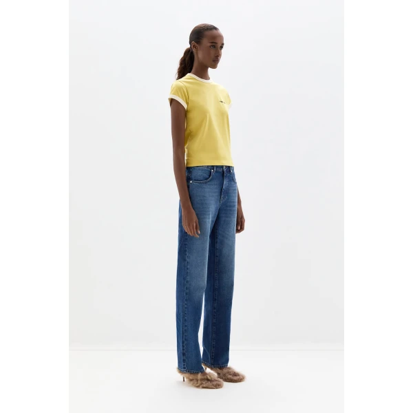 SIR the Label Yes SIR. Fitted Tee in Yellow | T-shirts | Luxury Shoes 