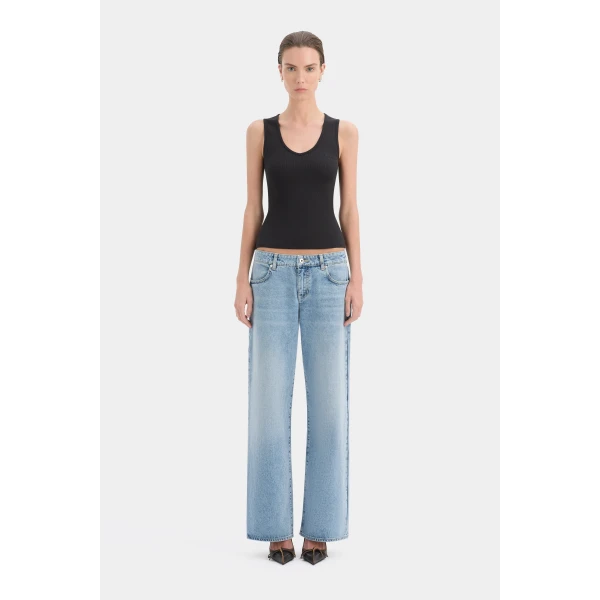 SIR the Label Yes SIR. Ribbed Tank in Black | Sleeveless | Luxury Shoes 