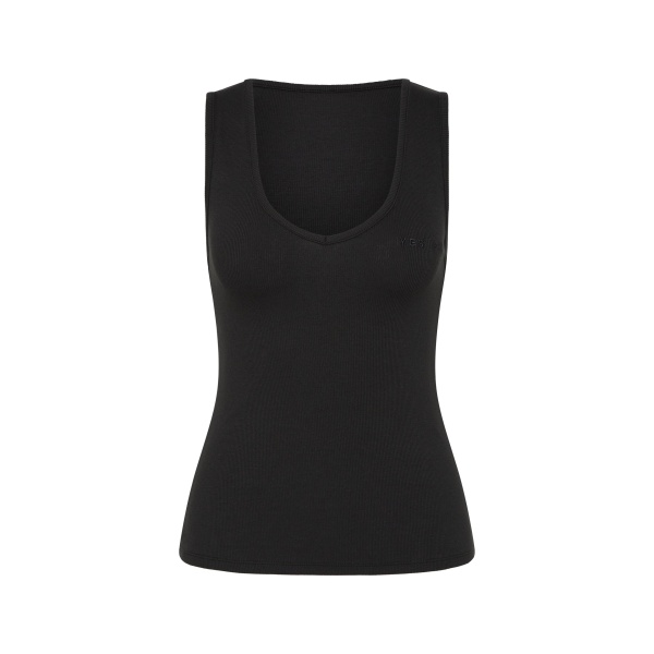 SIR the Label Yes SIR. Ribbed Tank in Black | Sleeveless | Luxury Shoes 