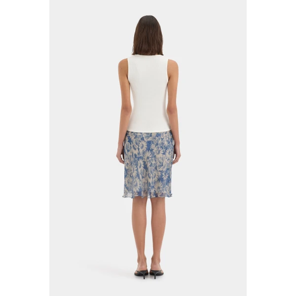 SIR the Label Yes SIR. Ribbed Tank in Ivory | Sleeveless | Luxury Shoes 