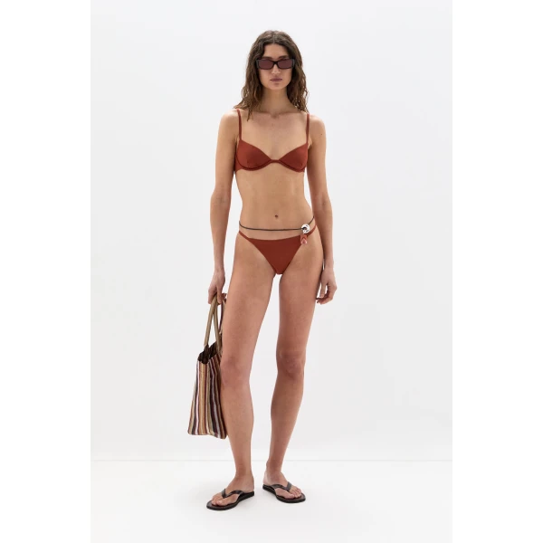SIR the Label Yes SIR. Tote Bag in Terracotta Stripe | Totes & Top-Handle Bags | Luxury Shoes 