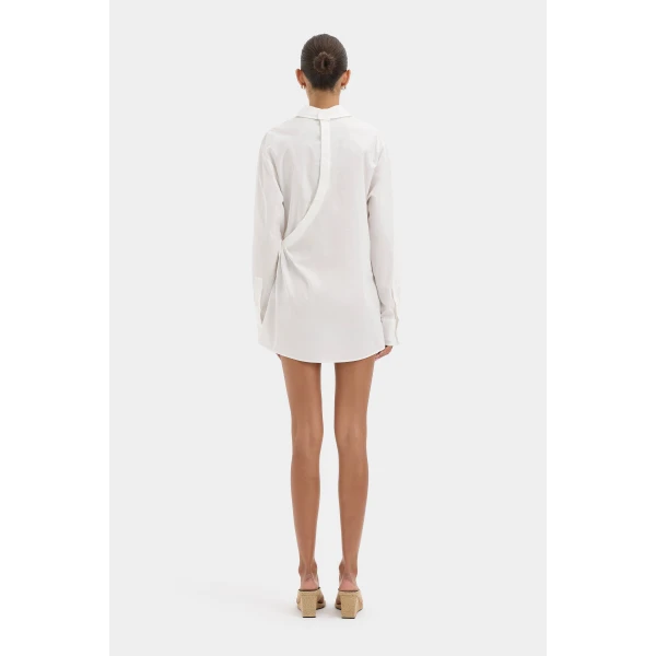 SIR the Label Zaria Shirt Dress in Ivory | Shirtdress | Luxury Shoes 