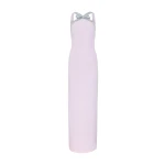 Safiyaa Ardine Embroidered Long Dress in Lilac Snow | Maxi Dresses | Luxury Shoes 