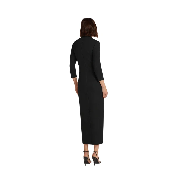 Safiyaa Avery Midi Dress in Black | Midi Dresses | Luxury Shoes 