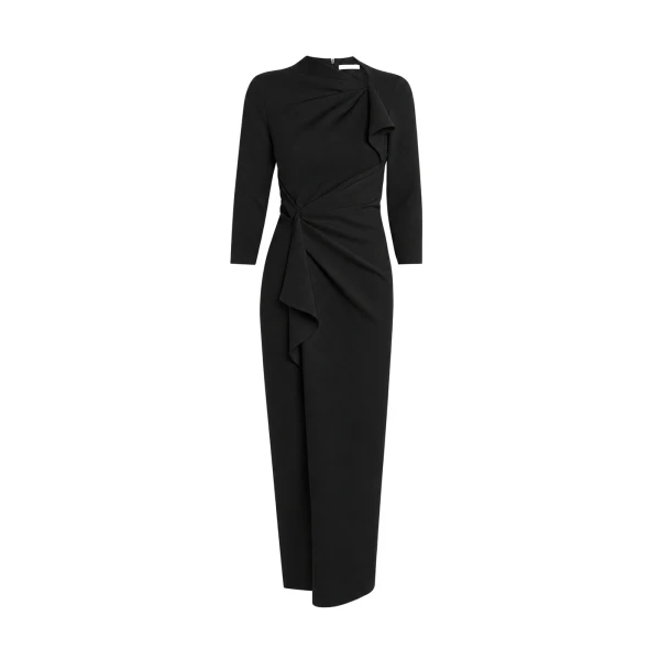 Avery Midi Dress in Black