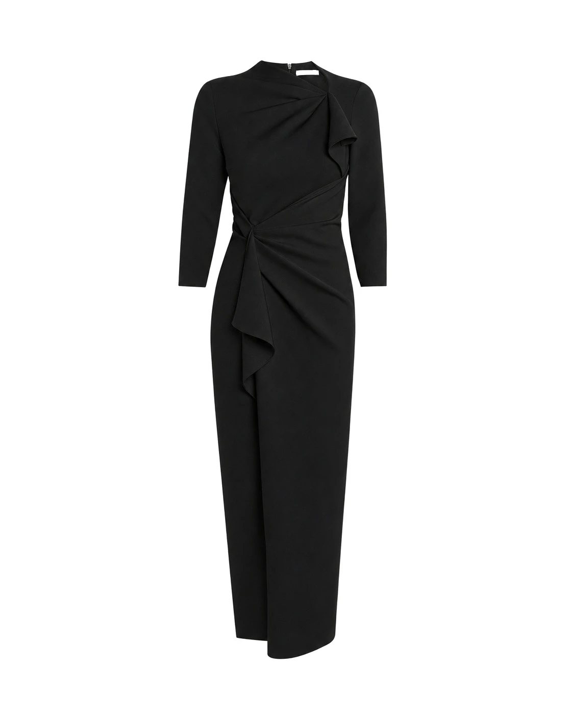 Safiyaa Avery Midi Dress in Black Safiyaa Avery Midi Dress in Black | Midi Dresses | Luxury Shoes